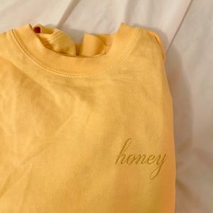 Brandy Melville “honey” crewneck sweatshirt